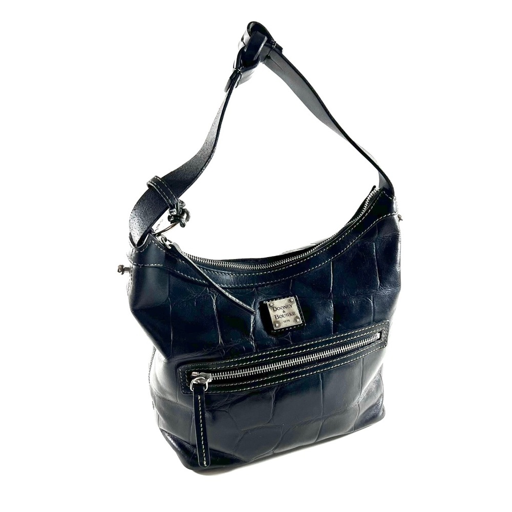 Dooney & Bourke Leather Shoulder Bag Black - Picture 2 of 13